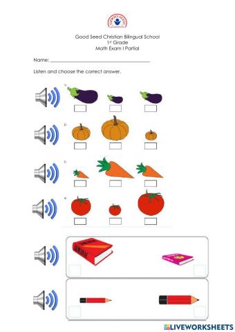 Big, medium and small