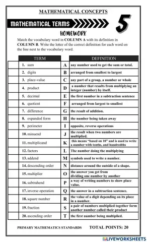 Mathematical Concepts