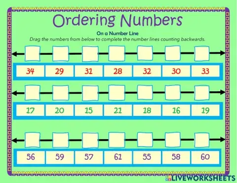 Counting Backwards on a Timeline