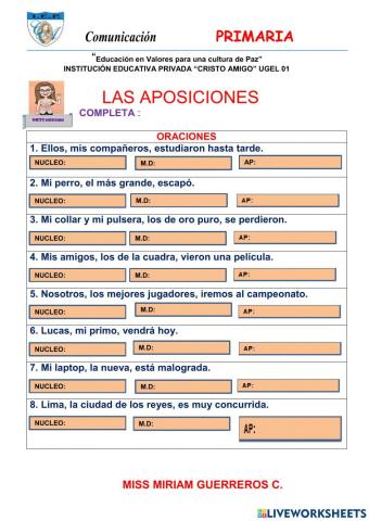 Las aposiciones