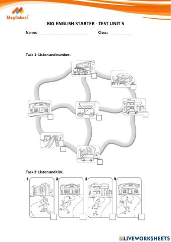 Big English Starter - Test Unit 5