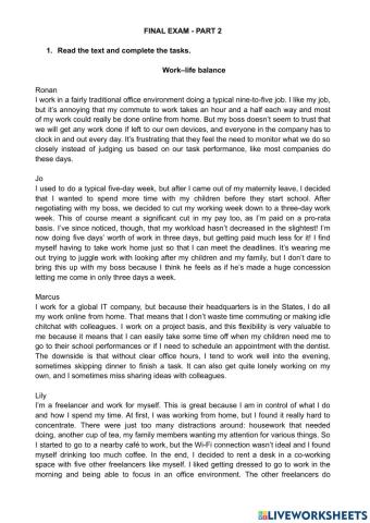 Reading, listening, writing