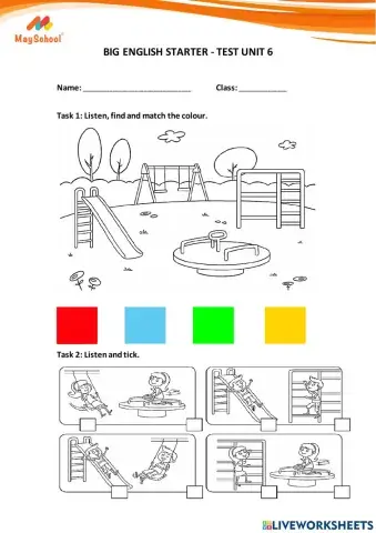 Big English Starter - Test Unit 6