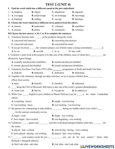 Grade 10-11 Volunteers