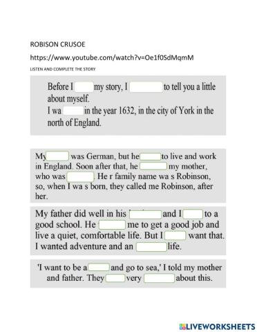 Robison Crusoe listening