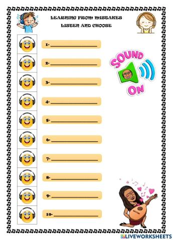 Listen: Learning from mistakes