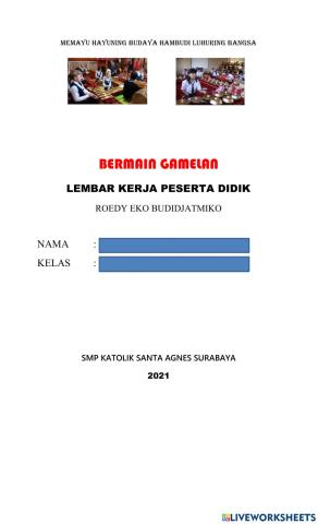 E-LKPD Musik Gamelan