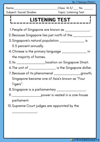 So M.3 - Listening test