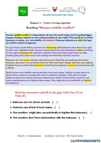 Unit4: Living together