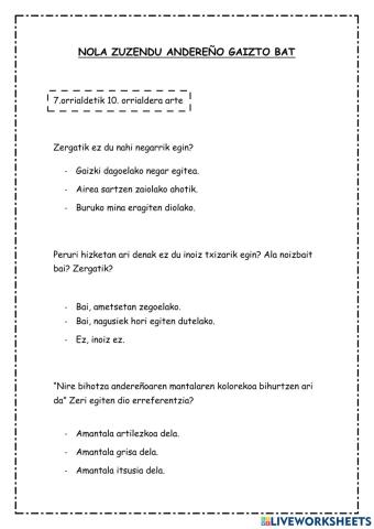 Nola zuzendu andereño gaizto bat