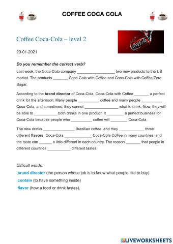 Coffee Coca Cola