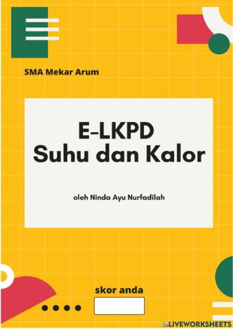 E-KLPD Suhu kalor