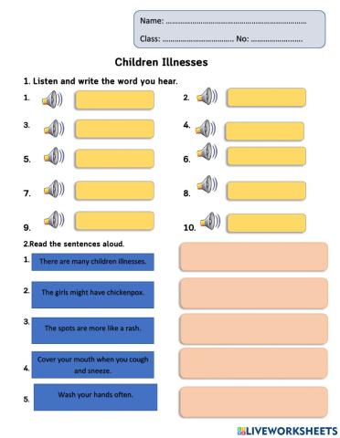 Children illnesses