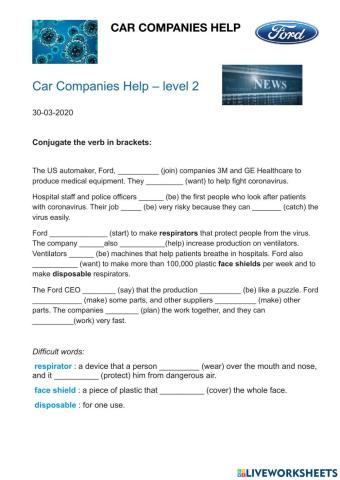 Car companies help