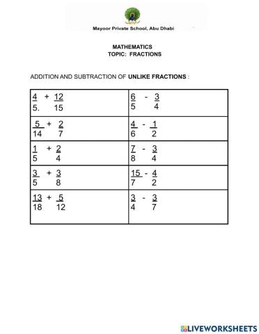Fractions