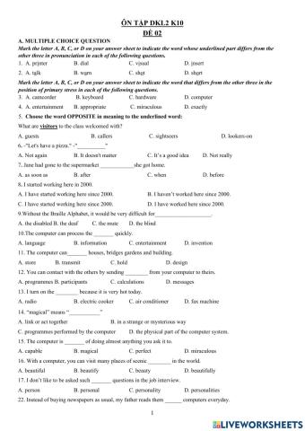 Ôn tập dkl2 hk1 de so 2 k10