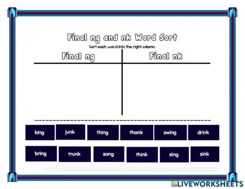 Final Sound ng and nk