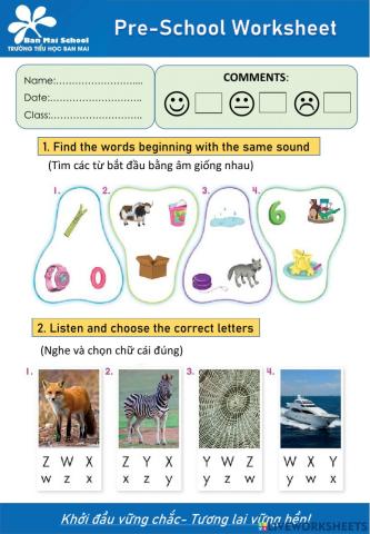 Review letters W-Z