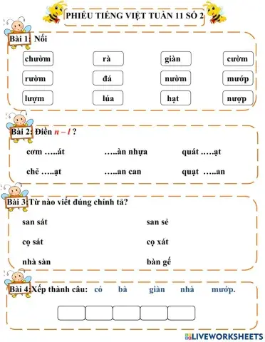 Tiếng việt tuần 11 số 2