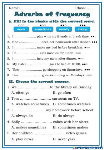 EOW3 - Unit 3 - Grammar 2