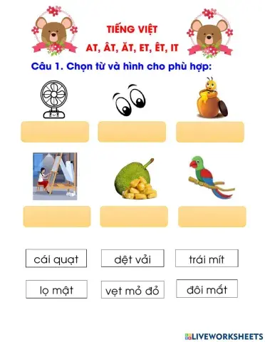 At, ât, ăt, et, êt, it