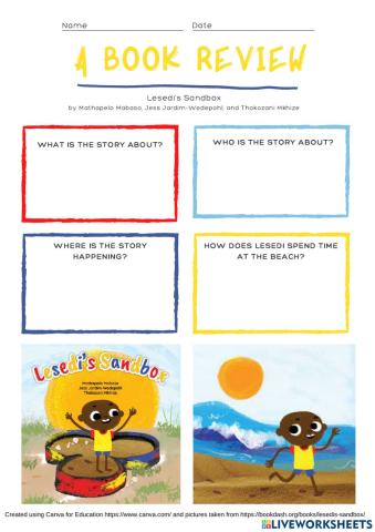 Lesedi's Sandbox Book review
