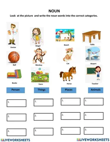 Nouns Classification