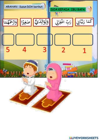 Berdoa kepada ibu bapa