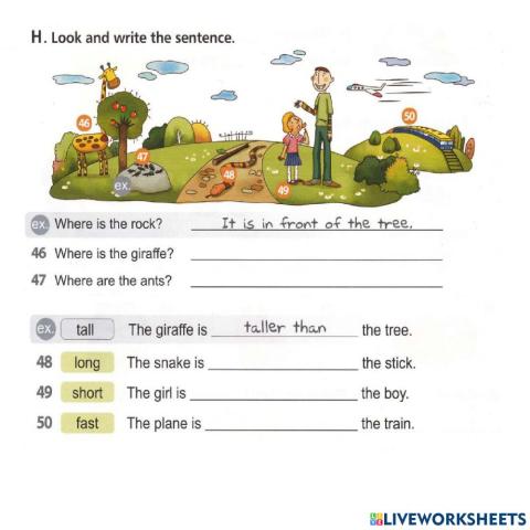 Tieng Anh 4 Unit 14 Comparison