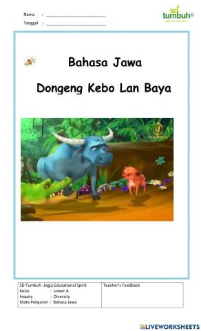 Bahasa Jawa-Dongeng Kebo Lan Baya-Essay