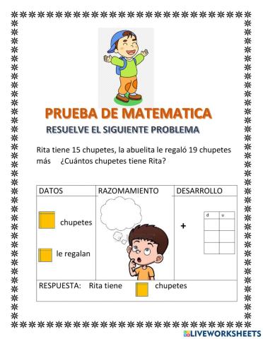 Problemas de suma llebando