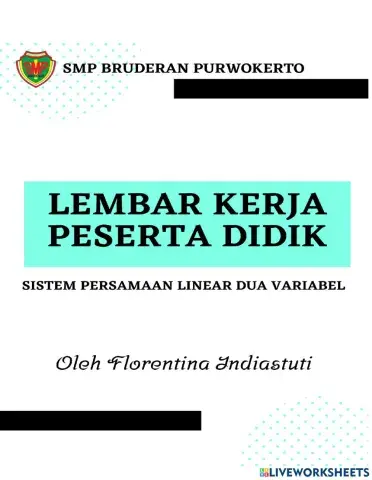 Sistem Persamaan Linear Dua Variabel