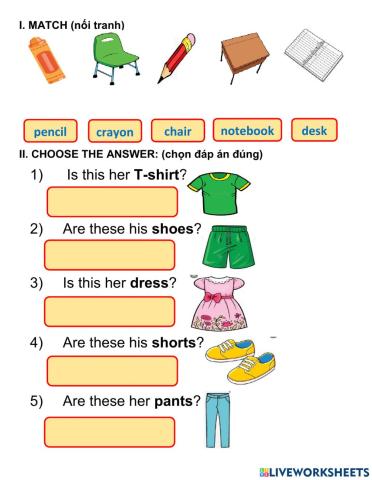 Grade 2 - are these his pants?