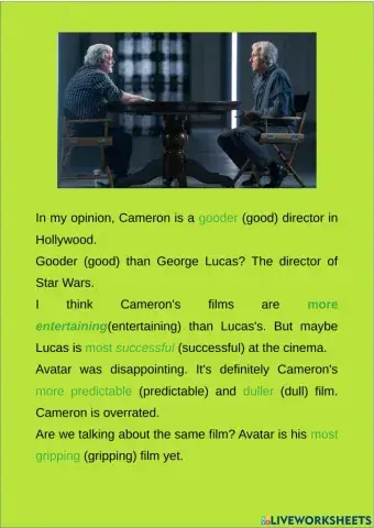 Escuela Miguel Cane  - Ingles - Superlativos y Comparativos