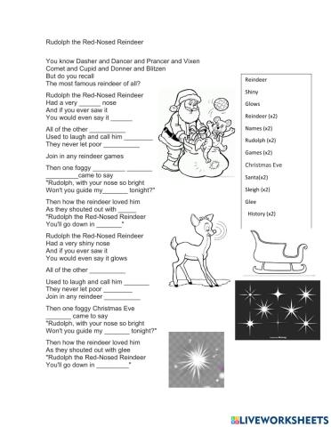 Rudolph the red nosed reindeer