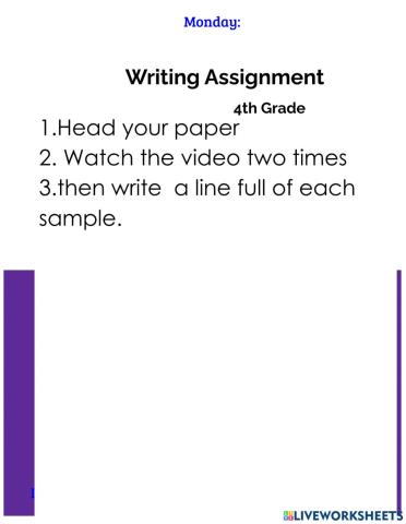 Handwriting Practice