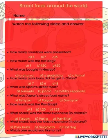 Street food around the world