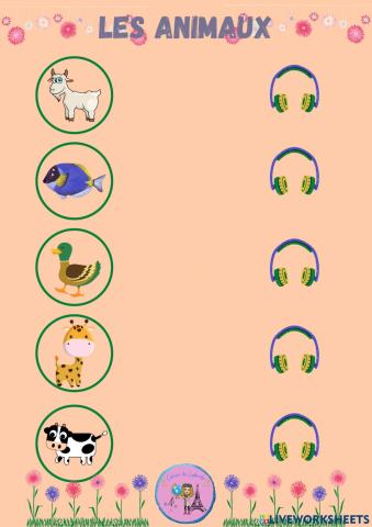 Les animaux  description