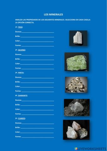 Minerales