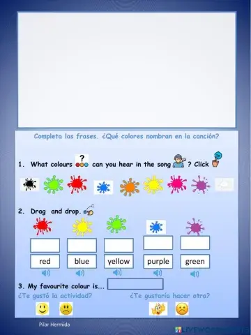 Song What is your favourite colour