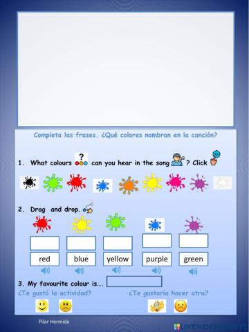 Song What is your favourite colour