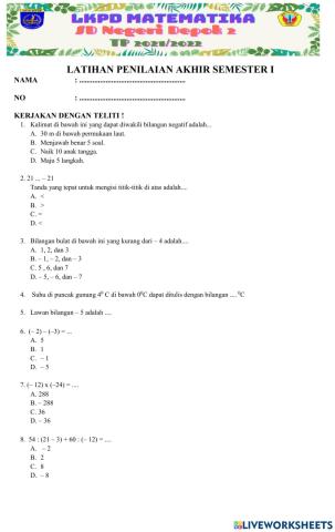 Suwisono (matematika uas semester 1)