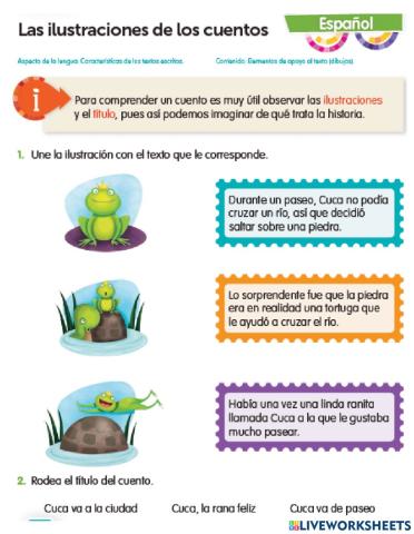 Evaluacion cuentos, verbos y oraciones