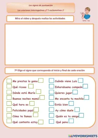 Oraciones interrogativas y exclamativas