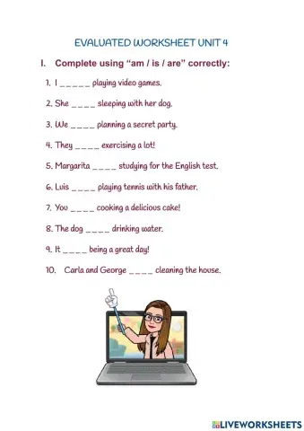 EVALUATED WORKSHEET 5th