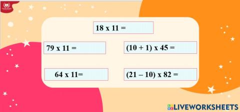 Luyện tập nhân nhẩm với 11