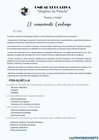 El renacimiento Carolingio