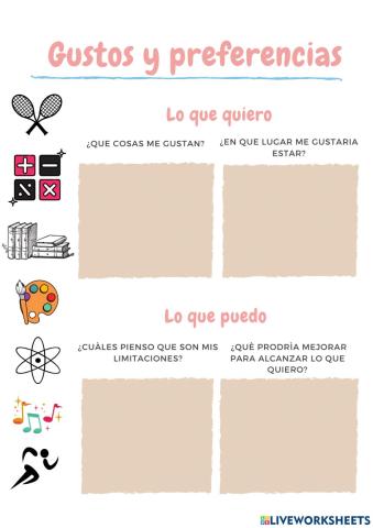 Gustos y preferencias