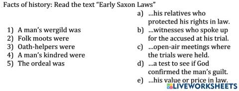 The Saxons