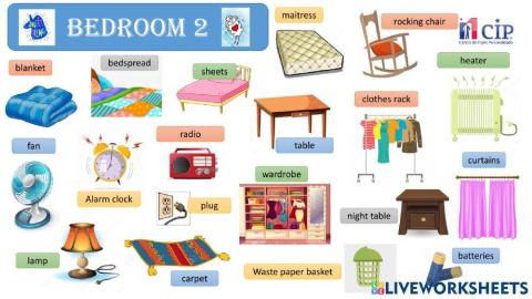 Vocabulary week 61 Bedroom 2